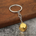 Metal Dice Charm Keychain, Split Ring, Five Color Finishes view 2