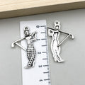 Vintage Antique Silver Sports Equipment Metal Charms with 81 Listed Options view 8