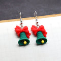 Resin Christmas Bell Penguin Tree Santa Snowman Earrings view 2