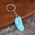 Mini Flip Flop Zinc Alloy Keychain Gift Bag Charm