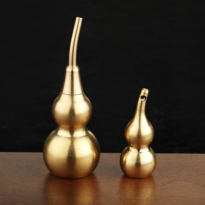 Brass Gourd Keychain Ornament for Home, Office, or Gift Use