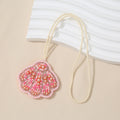 Pink Seed Bead And Pearl Seashell Charm Pendant For Bags view 2