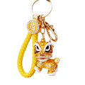 Lion Dance Plush Pom Pom Keychains in Eleven Pictured Colors view 5