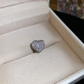 Silver Pavé Heart Ear Cuffs Fashion Jewelry Accessory view 9