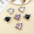 Blue Heart Metal Charms with 2 Listed Options for DIY Jewelry Making view 2