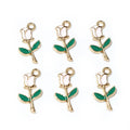 Colorful Rose Charms In 6 Styles For Jewelry Making view 7