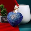 Royal-Blue Jeweled-Heart
