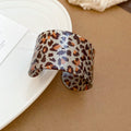 Acrylic Open Wide Cuff Bracelets Stripe Leopard Marble view 9
