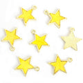Colorful Enamel Star Charms in Solid and Open Outline Styles view 8