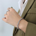 Thick Twisted Rope Chain Necklace Bracelet Gold Steel view 8
