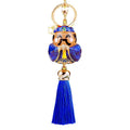 Wealth God and Longevity God Tassel Keychains in Five Pictured Colors view 5