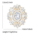 Large Oval Court Crystal Brooch in Six Jewel Tone Colorways view 11
