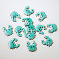 Tiny Colorful Enamel Crab Metal Charms in Nine Options view 8