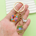 Easter Bunny Charm Keychains in 19 Pictured Variations for Bags and Keys view 1