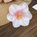 Pink White Ombre Flower Pearl Duckbill Hair Side Clip view 6