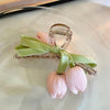 Pink Tulip Bow