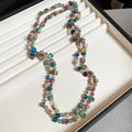 Long Multicolor Shell Crystal Bead Necklace Three Styles view 6