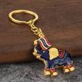 Thailand Elephant Metal Keychain, Six Color Styles view 3