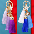 Daisy Triple Silk Tassel Keychains in Nine Color Mixes plus Assorted Option view 2