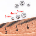 Faceted Metal Rondelle Spacer Beads in 3mm 4mm and 5mm Sizes view 8