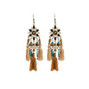 Brown Floral Tassels