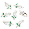 Enamel-Look Gold Silver Tulip Alloy Charms in 12 Styles view 7