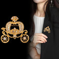 Gold Tone Pumpkin Metal Brooch Pin for Jackets and Lapels view 4