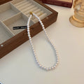 White Pearl Strand Necklaces Multiple Sizes And Styles view 2