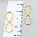 Gold Plated Stainless Steel Hollow Five Point Star Infinity Connector Charm for DIY Jewelry