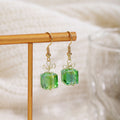 Four Color Transparent Gift Box Gold Hook Earrings view 3