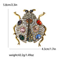 Large Crystal Ladybug Brooch In Four Color Designs view 7
