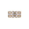 Crystal Open Rings Square Scallop and Floral Styles view 5