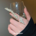 Marquise Crystal Leaf Open Adjustable Finger Rings view 4