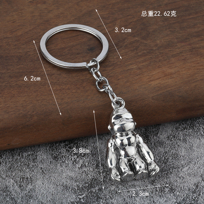Creative Gorilla Zinc Alloy Keychain Car Gift Pendant