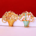 Crystal Bouquet Keychains in Pink and Blue Pictured Colors view 4