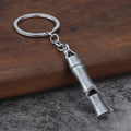 Metal Whistle Keychain in Three Antique-Tone Finishes view 4