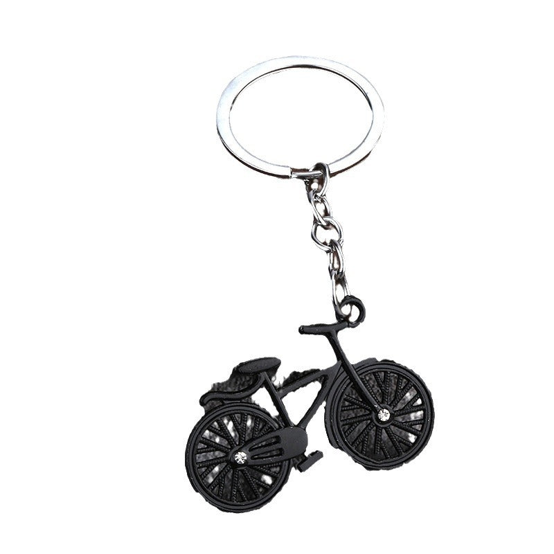 Alloy Bicycle Keychain Bag Charm Gift for Couples and Students