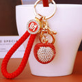 Crystal Fruit Keychains with Fortune Cords and Loose Braided Loops view 8