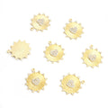 Crystal-Accented Gold Silver Heart Alloy Pendant Charms in 2 Styles view 3