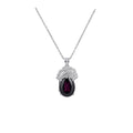 Oval Crystal Floral Studs Necklaces and Rings Six Options view 5