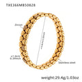 Crystal Heart Elastic and Chain Bracelets in Three Metal Finishes view 6