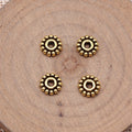 Sunburst Flower Spacer Beads in Two Antique Finishes view 4