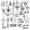 Metallic Dragonfly and Bear Metal Charms with 32 Listed Options view 1