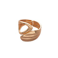 Two Open Geometric Cuff Designs In Gold Or Silver Tone view 5