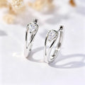 Pear-Shaped Hinged Hoop Earrings In Eight Color Variants view 8