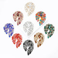 Crystal Teardrop Swirl Brooch in Nine Colors for Jackets Scarves and Lapels view 1