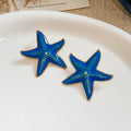 Colorful Starfish Stud Earrings Fashion Jewelry Accessories view 6