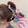 Fabric Dachshund Dog Duckbill Hair Clip Set 3 Styles view 1