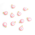 Round Evil Eye Enamel Charms in Nine Colors and Two Tones view 11