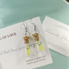 Pale Yellow Earrings